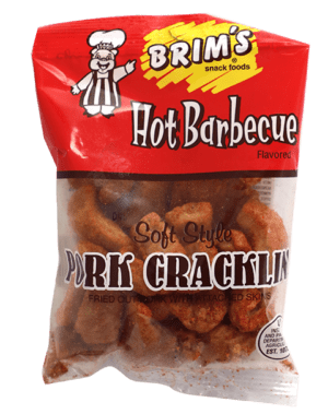 BRIM'S Pork Cracklin Strips - Lightly Seasoned With Red Pepper, 3oz Bags (Pack Of 4)